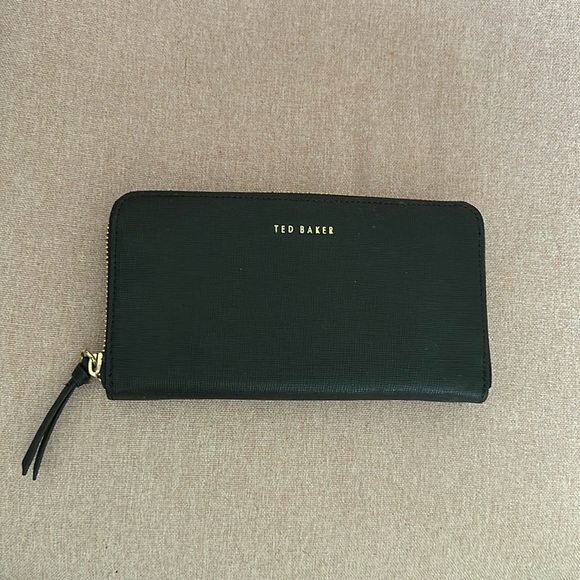 Ted Baker Fayrie black and gold wallet - Picture 1 of 4